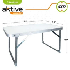 AKTIVE - Table Pliante . Table Basse Blanche En Aluminium - 40x60x40 Cm 10 AKTIVE - Table Pliante . Table Basse Blanche En Aluminium - 40x60x40 Cm -Camping Produits Boutique aktive table pliante table basse blanche en aluminium 40x60x40 cm 3