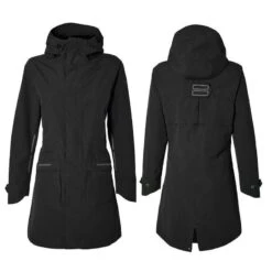 BASIL Parka De Pluie Pour Vélo Mosse Femme Noir -Camping Produits Boutique basil parka de pluie pour velo mosse femme noir 2