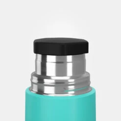 Quechua Bouteille Isotherme Inox 0,4L Avec Gobelet Pour La Randonnée - Turquoise -Camping Produits Boutique bouteille isotherme inox 04l avec gobelet pour la randonnee turquoise 4