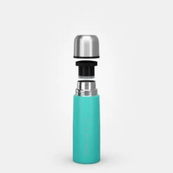 Quechua Bouteille Isotherme Inox 0,4L Avec Gobelet Pour La Randonnée - Turquoise -Camping Produits Boutique bouteille isotherme inox 04l avec gobelet pour la randonnee turquoise 7