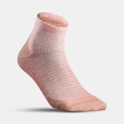 Quechua Chaussette Hike 100 Mid - Rose Et Gris- Lot De 2 Paires -Camping Produits Boutique chaussette hike 100 mid rose et gris lot de 2 paires 4