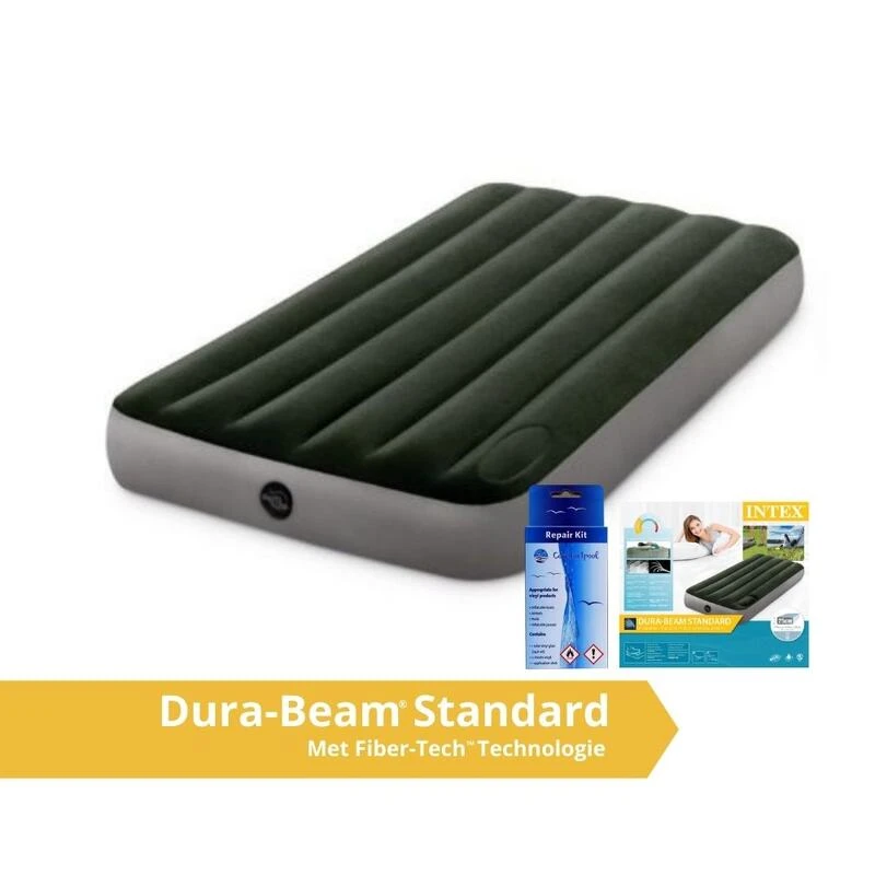 Intex Downy Twin Airbed With Foot BIP - Lit Gonflable - 191x99x25cm - Avec Accessoires 3 Intex Downy Twin Airbed With Foot BIP - Lit Gonflable - 191x99x25cm - Avec Accessoires