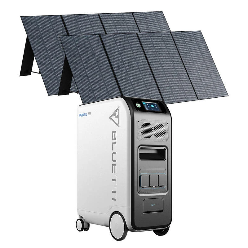 Générateur Solaire BLUETTI EP500Pro Avec 2 Panneaux Solaires PV350 5100Wh 3 Générateur Solaire BLUETTI EP500Pro Avec 2 Panneaux Solaires PV350 5100Wh
