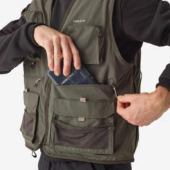 GILET De Pêche 500 Kaki 14 GILET De Pêche 500 Kaki -Camping Produits Boutique gilet de peche 500 kaki 2