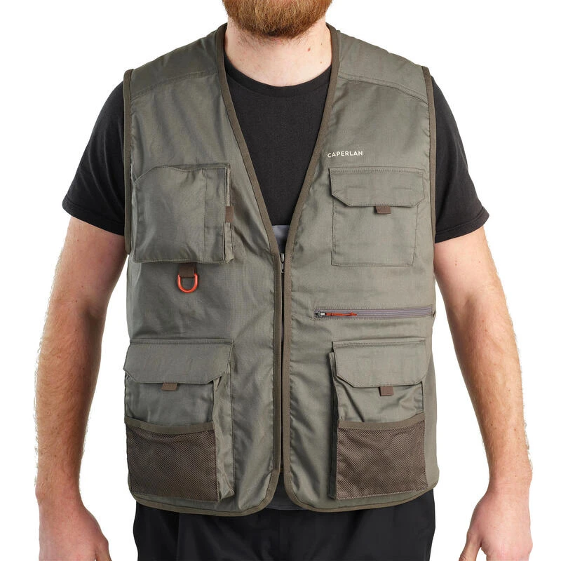 Gilet De Pêche - FV 100 Kaki 4 Gilet De Pêche - FV 100 Kaki – Image 2