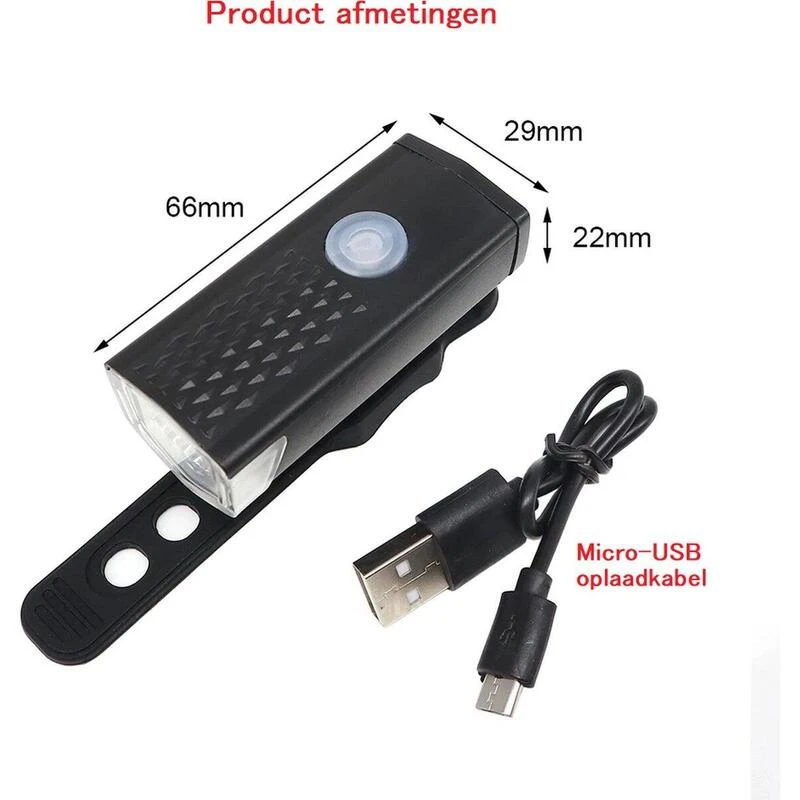 Kit D'éclairage LED Pour Vélo - Feu Avant Et Feu Arrière - 300 & 20 Lumens 9 Kit D'éclairage LED Pour Vélo - Feu Avant Et Feu Arrière - 300 & 20 Lumens – Image 7