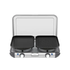 Campingaz Réchaud De Camping à Gaz 2 Feux Camp & Grill - Plancha, Grill Et Wok -Camping Produits Boutique rechaud de camping a gaz 2 feux camp and grill plancha grill et wok 3