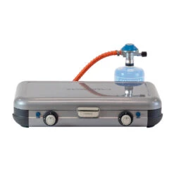 Campingaz Réchaud De Camping à Gaz 2 Feux Camp & Grill - Plancha, Grill Et Wok -Camping Produits Boutique rechaud de camping a gaz 2 feux camp and grill plancha grill et wok 4