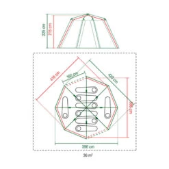 Tente Coleman Octagon 8 (Verte) 13 Tente Coleman Octagon 8 (Verte) -Camping Produits Boutique tente coleman octagon 8 verte 5