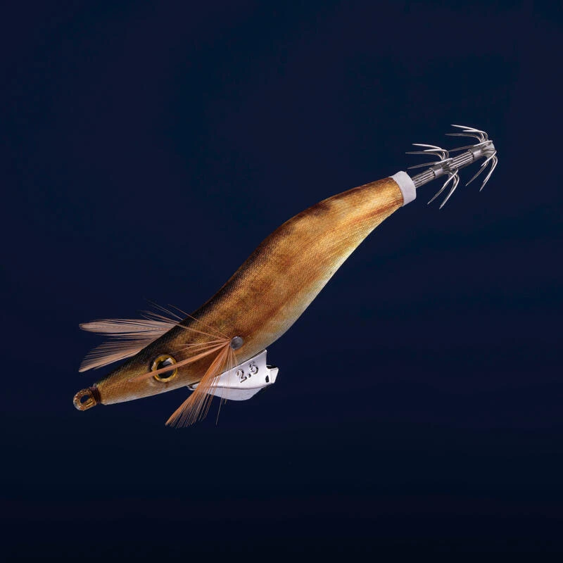 Turlutte Coulante Shallow EBIKA 2.5/105 Doré Chinchard Pêche Seiches/calamars 4 Turlutte Coulante Shallow EBIKA 2.5/105 Doré Chinchard Pêche Seiches/calamars – Image 2