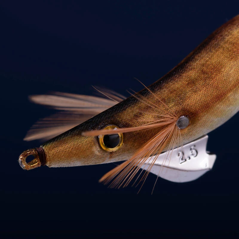 Turlutte Coulante Shallow EBIKA 2.5/105 Doré Chinchard Pêche Seiches/calamars 5 Turlutte Coulante Shallow EBIKA 2.5/105 Doré Chinchard Pêche Seiches/calamars – Image 3